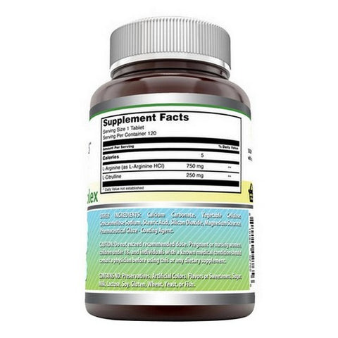 Amazing Nutrition, Amazing Formulas L-Arginine and L-Citrulline, 120 Tabs
