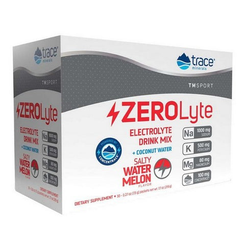 Trace Minerals, ZEROLyte Electrolyte Drink Mix Salty Watermelon, 30 Packets