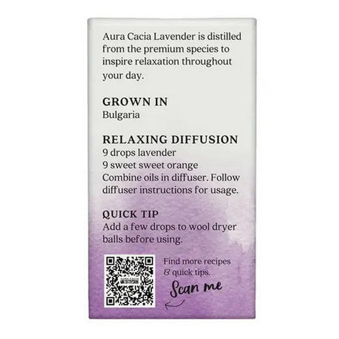 Aura Cacia, Essential Oil Lavender Boxed, 0.25 Oz