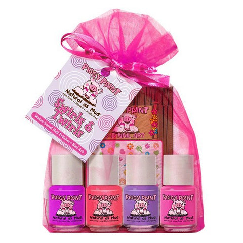 Piggy Paint, Swirls And Twirls Nail Polish Gift Set, 1 Count