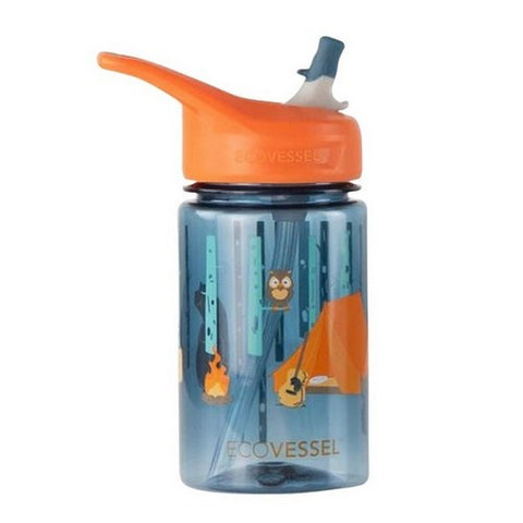 EcoVessel, Kids Camping Splash Water Bottle, 12 Oz