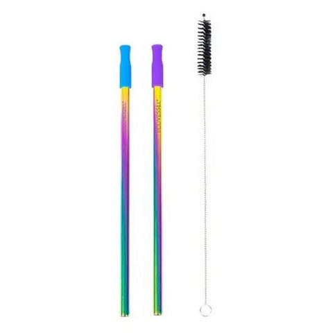 EcoVessel, Rainbow Straw Set, 2 Count