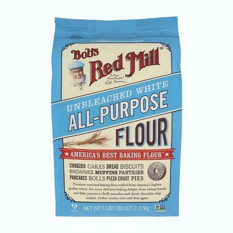 Bobs Red Mill, Unbleached White All-Purpose Flour, 5 Lb