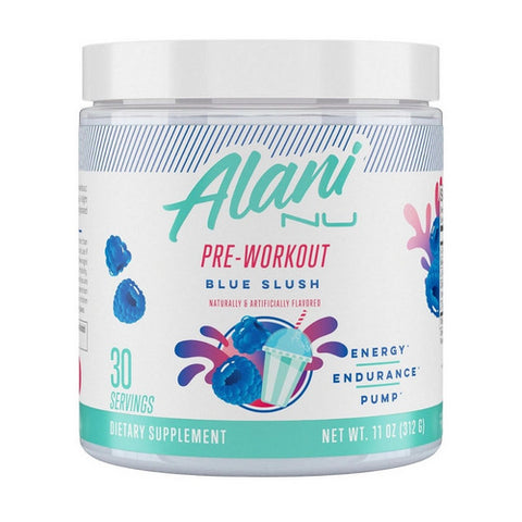 Pre Workout Blue Slush 10.2 Oz by Alani Nu