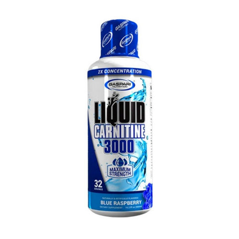 Liquid Carnitine 3000 Blue Raspberry 16 Oz by Gaspari Nutrition