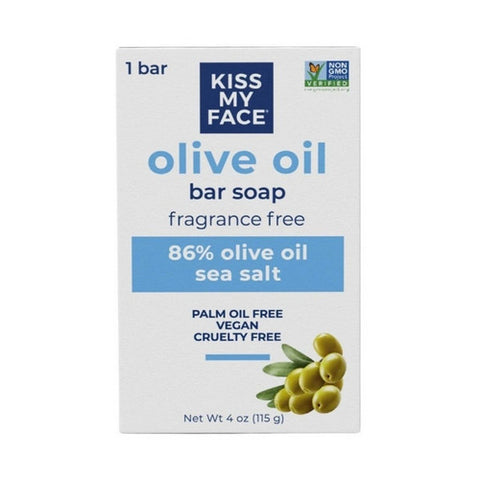 Kiss My Face, Bar Soap, Pure Olive Oil, 4 Oz
