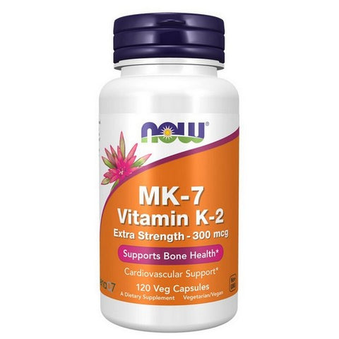 Now Foods, MK-7 Vitamin K-2 Extra Strength, 300 Mcg, 120 VegCaps