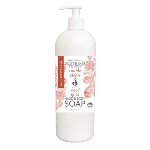 Soothing Touch, Wood Spice Hand And Body Soap, 32 Oz