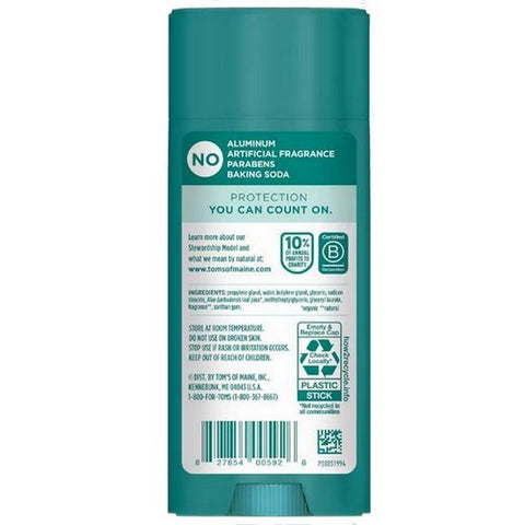 Tom's Of Maine, Clean Coast Deodorant, 3.25 Oz