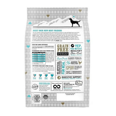 I And Love And You, Nude Super Food Dry Dog Food Simply Sea, 5 Lbs (Case Of 3)