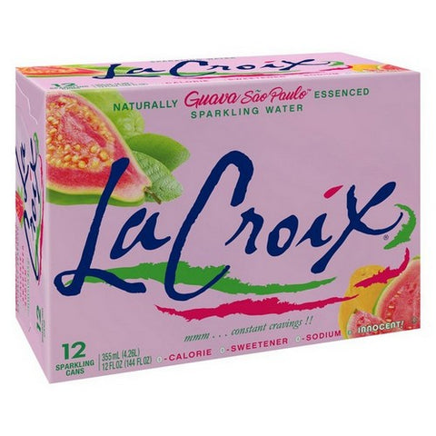 Lacroix, Sparkling Water Guava Sao Paulo, 12 Count (Case Of 2)