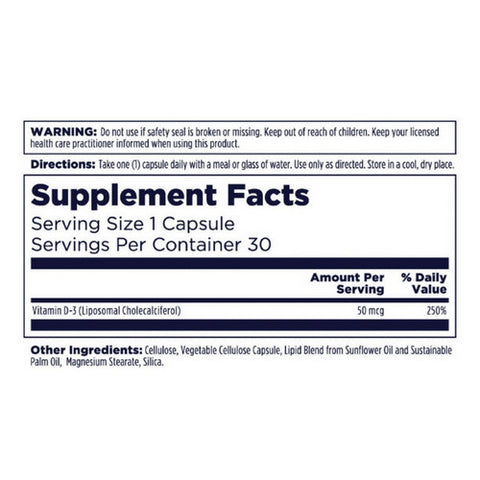 Kal, Liposomal D3, 30 Count