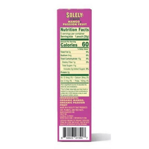 Solely, Fruit Gummies Mango Passionfruit, 3.5 Oz (Case of 8)