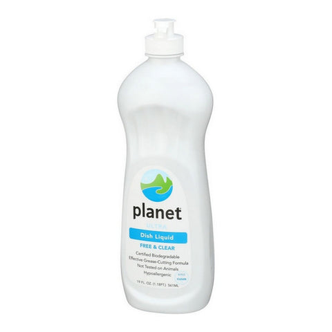Ultra Dishwashing Liquid Free And Clear 19 Oz (Case Of 12) by Planet Inc.