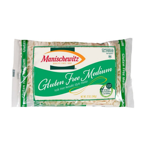 Manischewitz, Medium Egg Noodles  Gluten Free, 12 Oz (Case Of 12)