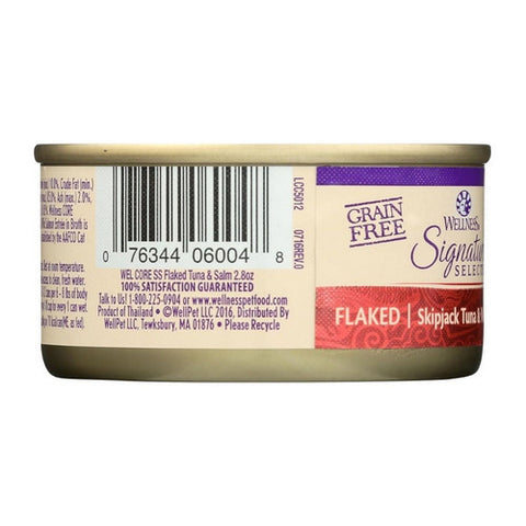 Wellness, Signature Selects Canned Cat Food Skipjack Tuna And Wild Salmon, 2.8 Oz (Case Of 12)
