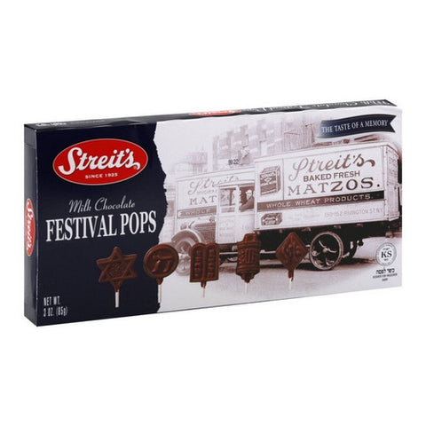 Milk Chocolate Festival Pops 2 Oz (Case Of 12) by Streits