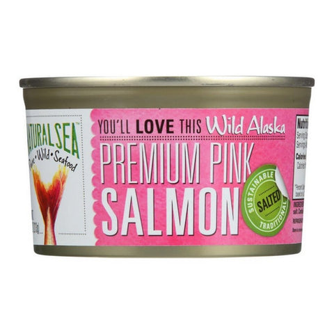 Natural Sea, Wild Alaska Premium Pink Salmon Salted, 7.5 Oz (Case Of 12)