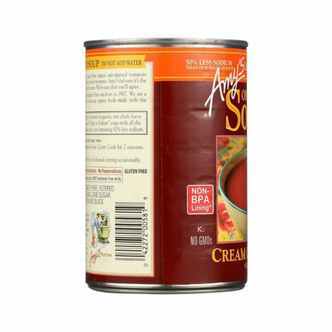 Amys, Organic Light Sodium Low Fat Cream Of Tomato Soup, 14.5 Oz (Case Of 12)