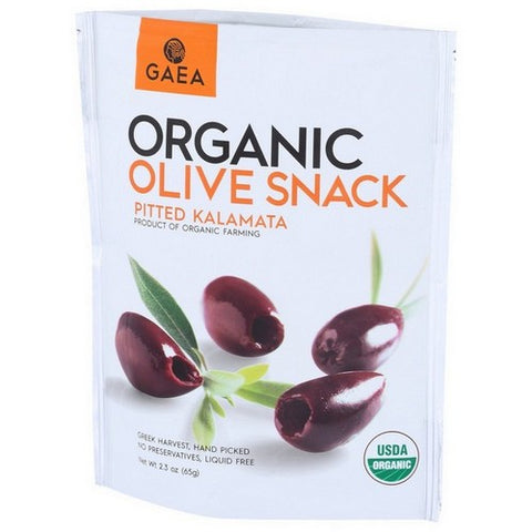 Gaea, Pitted Black Olives Kalamata, 2.3 Oz (Case of 8)