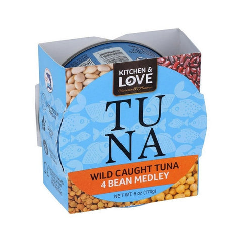 Meal Tuna 4 Bean Medley 6 Oz (Case of 8) by Kitchen And Love