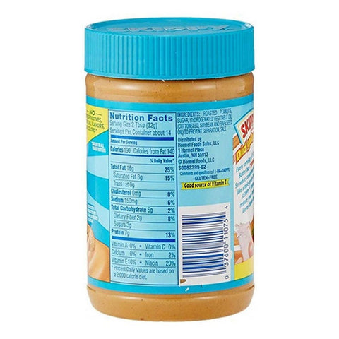 Skippy, Creamy Peanut Butter, 16.3 Oz (Case Of 12)