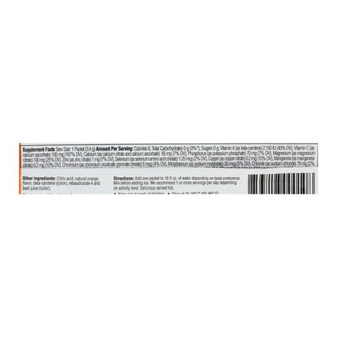 Ultima Replenisher, Orange Electrolyte Powder, 0.12 Oz (Case of 20)