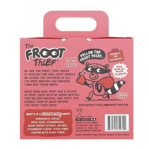 The Froot Thief, The Froot Thief Strawberry Fruit Whips, 5 Count (Case of 8)