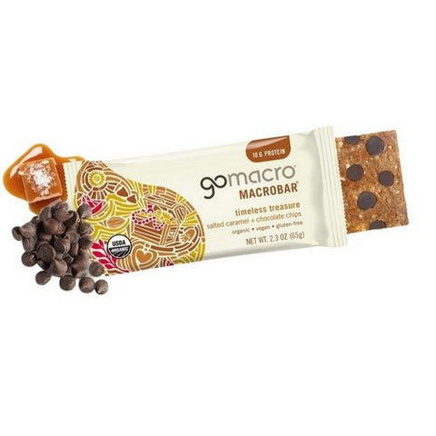 Gomacro, Organic Macrobar Salted Caramel Choclate Chip, 2.3 Oz