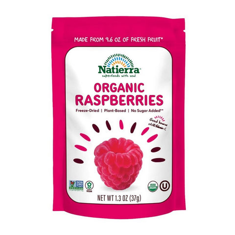 Organic Freeze Dried Raspberries 1.3 Oz (Case Of 12) by Natierra