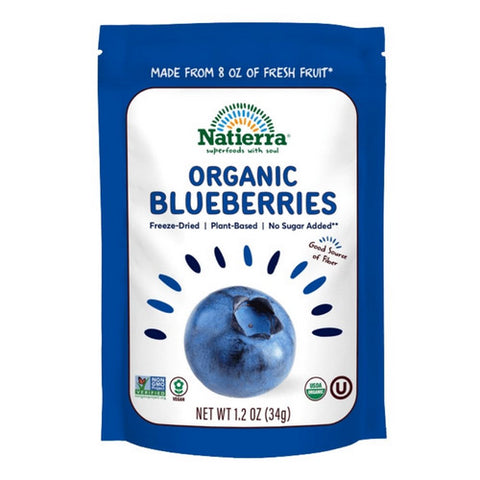 Organic Freeze Dried Blueberries 1.2 Oz (Case Of 12) by Natierra