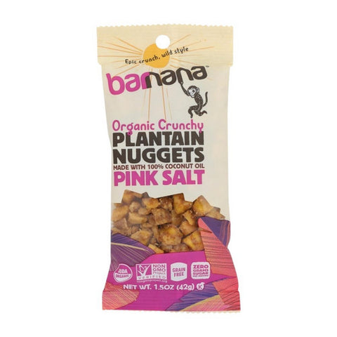 Plantain Nuggets Pink Salt 1.5 Case (Case Of 12) by Barnana