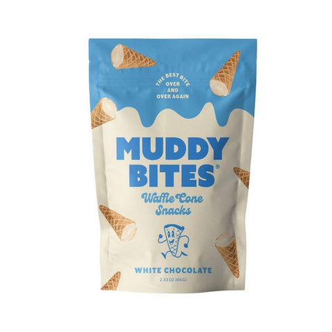 Waffle Cone Snacks White Chocolate 2.33 Oz (Case Of 12) by Muddy Bites