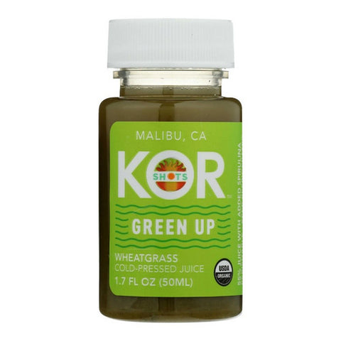 Organic Green Up Wheatgrass Shot 1.7 Oz (Case Of 12) by KOR