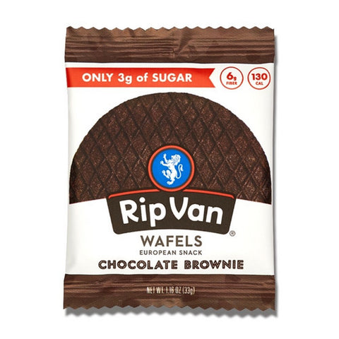 Chocolate Brownie Wafels 1.16 Oz (Case Of 12) by Rip Van Wafels