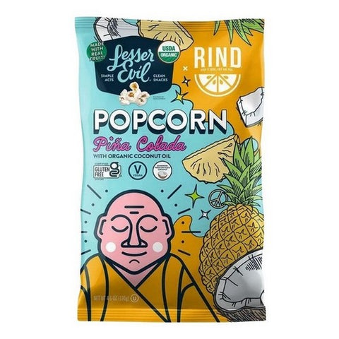 Lesser Evil, Organic Popcorn Pina Colada, 4.6 Oz (Case Of 12)