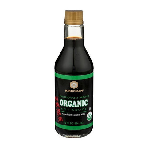Kikkoman, Organic Soy Sauce, 15 Oz (Case Of 6)