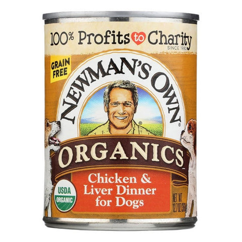 Organics Grain Free Wet Dog Food Chicken And Liver 12.7 Oz (Case Of 12) by Newman's Own
