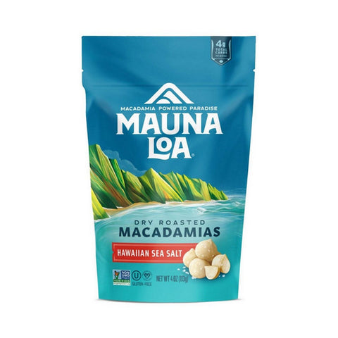 Macadamias Roasted Nuts Hawaiian Sea Salt 4 Oz (Case Of 6) by Mauna Loa