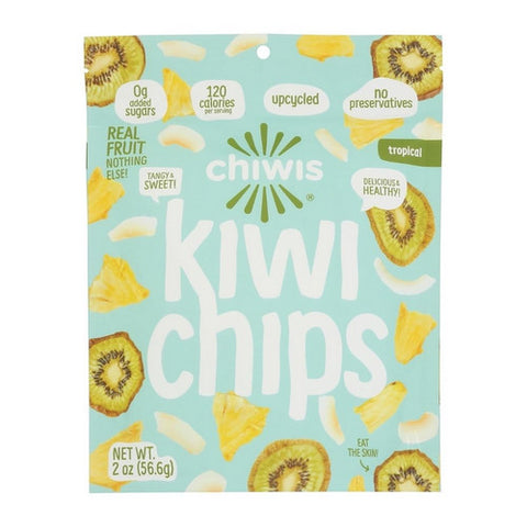 Tropical Kiwi Chips 2 Oz (Case Of 6) by Chiwis