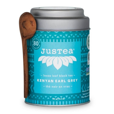 JusTea, Kenyan Earl Grey Loose Leaf Black Tea, 3.2 Oz (Case Of 6)