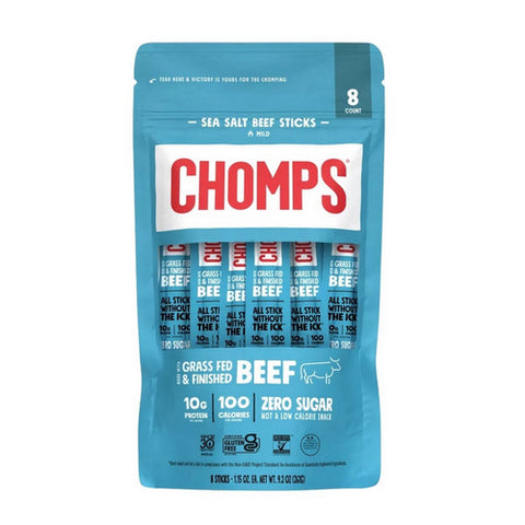 Chomps, Original Sea Salt Beef Stick, 1.15 Oz (Case Of 8)