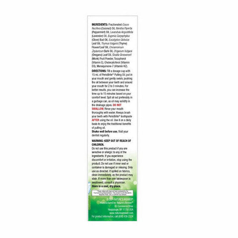 Nature's Answer, PerioBrite Coconut Pulling Oil, 8 Oz