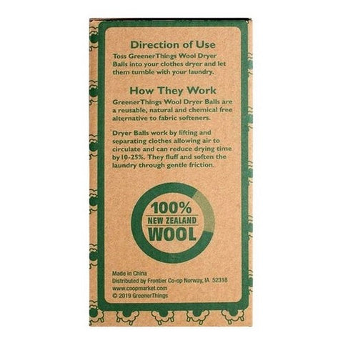 Greener Things, Greener Things Wool Dryer Balls, 4 Count