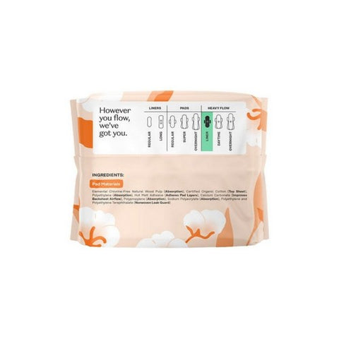 The Honey Pot, Organic Non Herbal Heavy Flow Pantiliners With Wings, 20 Count