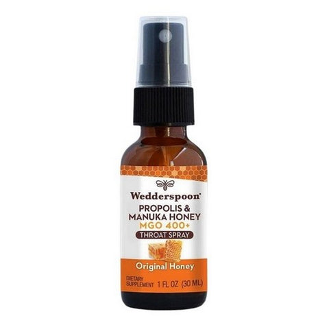 Wedderspoon, Propolis And Manuka MGO 400 Plus Throat Spray, 1 Oz