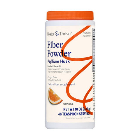 Foster And Thrive, Fiber Powder Sugar Free Smooth Texture Orange, 10 Oz