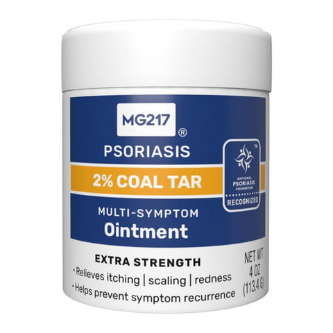Mg217, Psoriasis 2% Coal Tar Multi Symptom Ointment Extra Strength, 4 Oz