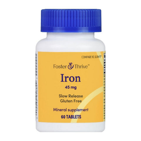 Foster And Thrive, Iron Slow Release, 45 Mg, 60 Tabs