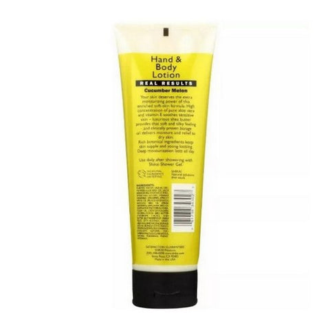 Shikai, Moisturizing Hand And Body Lotion Cucumber Melon, 8 Oz